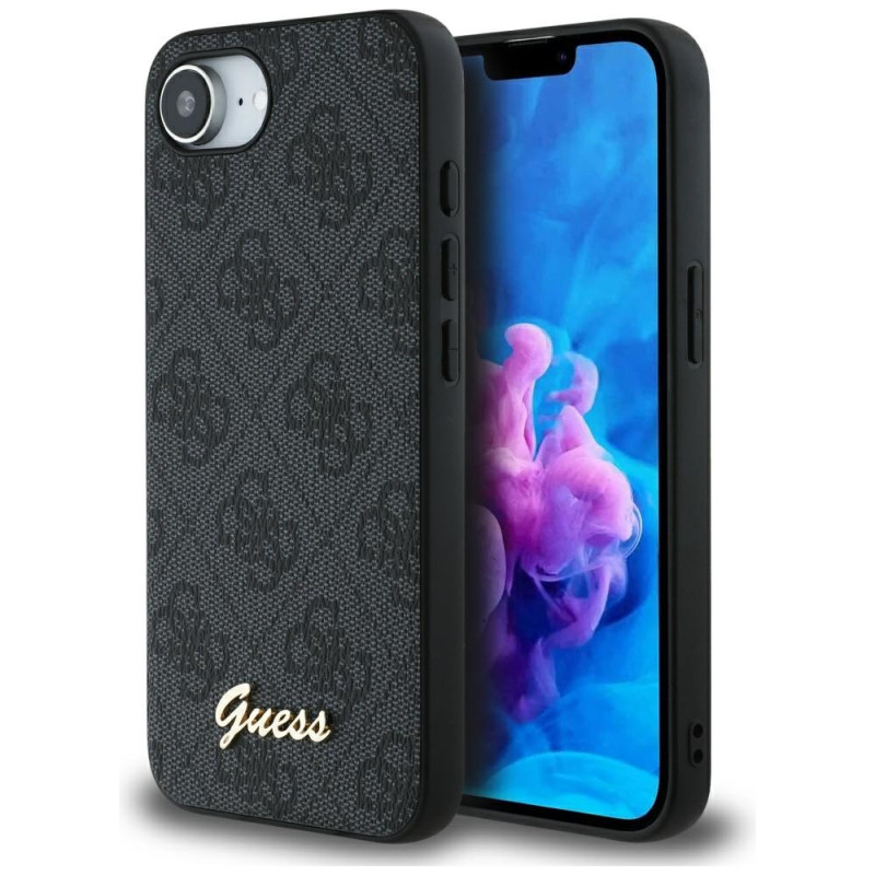 Kryt Guess 4G SCRIPT pro iPhone 16e - black