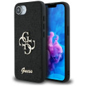 Kryt Guess FIXED GLITTER BIG 4G iPhone 16e černý