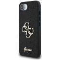 Kryt Guess FIXED GLITTER BIG 4G iPhone 16e černý