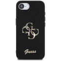 Kryt Guess FIXED GLITTER BIG 4G iPhone 16e černý