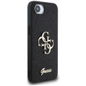 Kryt Guess FIXED GLITTER BIG 4G iPhone 16e černý