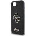 Kryt Guess FIXED GLITTER BIG 4G iPhone 16e černý