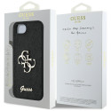 Kryt Guess FIXED GLITTER BIG 4G iPhone 16e černý