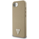 Kryt Guess Triangle MagSafe pro iPhone 16e - hnědá