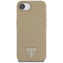 Kryt Guess Triangle MagSafe pro iPhone 16e - hnědá