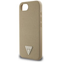 Kryt Guess Triangle MagSafe pro iPhone 16e - hnědá