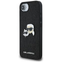 Kryt Karl Lagerfeld FIXED GLITTER iPhone 16e černý