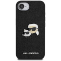 Kryt Karl Lagerfeld FIXED GLITTER iPhone 16e černý