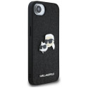 Kryt Karl Lagerfeld FIXED GLITTER iPhone 16e černý