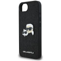 Kryt Karl Lagerfeld FIXED GLITTER iPhone 16e černý