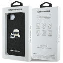 Kryt Karl Lagerfeld FIXED GLITTER iPhone 16e černý