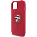Kryt Karl Lagerfeld KARL&CHoupette Heads Ring MagSafe iPhone 15 - čer