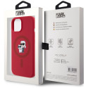 Kryt Karl Lagerfeld KARL&CHoupette Heads Ring MagSafe iPhone 15 - čer