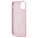 Kryt Karl Lagerfeld SILICONE KARL&CHOUCHETTE iPhone 11 - růžová