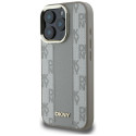 Kryt DKNY Checkered Pattern MagSafe pro iPhone 16 Pro - béžový