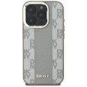 Kryt DKNY CHECKERED PATTERN pro iPhone 16 Pro Max - béžový