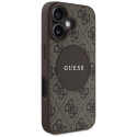 Kryt Guess 4G Circle Classic pro iPhone 16 - hnědý
