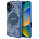Kryt Guess 4G Circle Classic pro iPhone 16 - modrý