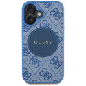 Kryt Guess 4G Circle Classic pro iPhone 16 - modrý