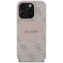 Kryt Guess 4G Circle MagSafe pro iPhone 16 Pro - růžový