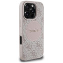 Kryt Guess 4G Circle MagSafe pro iPhone 16 Pro - růžový