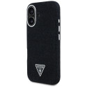 Kryt Guess DENIM TRIANGLE pro iPhone 16 - černý