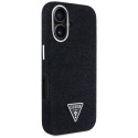 Kryt Guess DENIM TRIANGLE pro iPhone 16 - černý