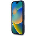 Kryt Guess Denim Triangle LOGO pro iPhone 16 - modrý