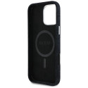 Kryt Guess DENIM TRIANGLE pro iPhone 16 Pro - černý