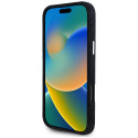 Kryt Guess DENIM TRIANGLE MagSafe pro iPhone 16 Pro Max černý