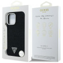 Kryt Guess DENIM TRIANGLE MagSafe pro iPhone 16 Pro Max černý