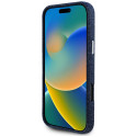 Kryt Guess Denim Triangle MagSafe pro iPhone 16 Pro Max - modrý
