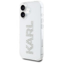 Kryt Karl Lagerfeld IML Rhinestones Logo pro iPhone 16