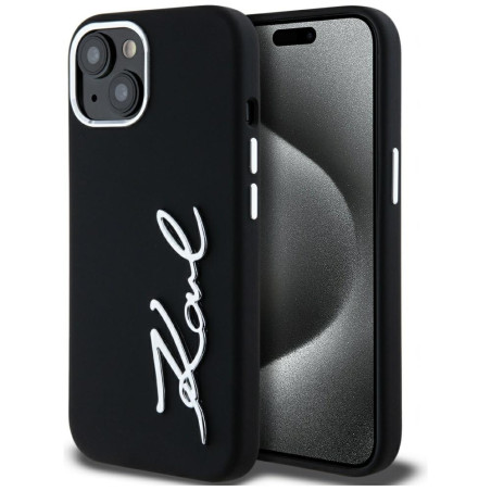 Kryt Karl Lagerfeld pro iPhone 15 – černý
