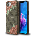 Kryt Guess 4G Flowers Print MagSafe iPhone 16e - brown