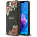 Kryt Guess 4G FLOWERS PRINT iPhone 16e černý