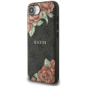 Kryt Guess 4G FLOWERS PRINT iPhone 16e černý