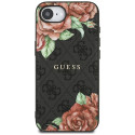 Kryt Guess 4G FLOWERS PRINT iPhone 16e černý