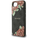 Kryt Guess 4G FLOWERS PRINT iPhone 16e černý