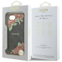 Kryt Guess 4G FLOWERS PRINT iPhone 16e černý
