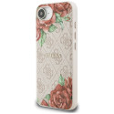 Kryt Guess 4G FLOWERS PRINT pro iPhone 16e - pink