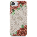 Kryt Guess 4G FLOWERS PRINT pro iPhone 16e - pink