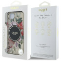 Kryt Guess IML FLOWERS MagSafe pro iPhone 16e - black