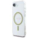 Kryt Guess IML GLITTER CIRCLE pro iPhone 16e - čirý