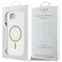 Kryt Guess IML GLITTER CIRCLE pro iPhone 16e - čirý