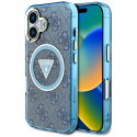Kryt Guess IML Metal Glitter 4G pro iPhone 16 - blue