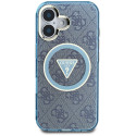Kryt Guess IML Metal Glitter 4G pro iPhone 16 - blue