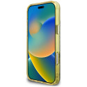 Kryt Guess IML Metal Glitter 4G pro iPhone 16 Pro - hnědá