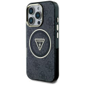 Kryt Guess IML Metal Glitter 4G pro iPhone 16 Pro - black