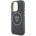 Kryt Guess IML Metal Glitter 4G pro iPhone 16 Pro - black
